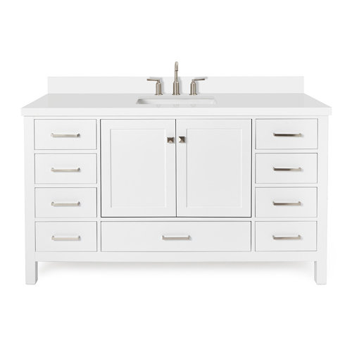 Ariel Bath Cambridge 60'' Single Bathroom Vanity with Vanity Top
